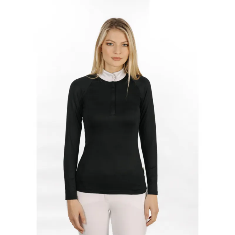 Horseware Sara Long Sleeve Ladies Competition Shirt - Black